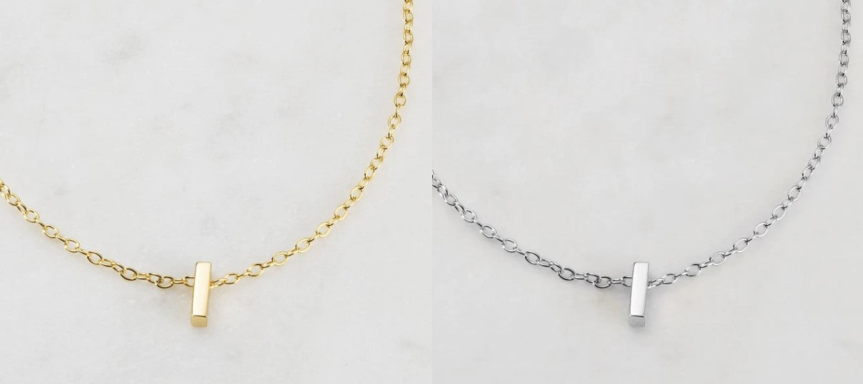 Letter Necklace I Gold