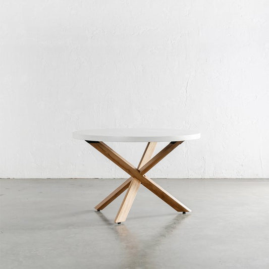 © Round Cement Dining Table