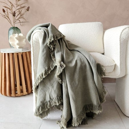 Champêtre Heavy Weight French Linen Massive Throw