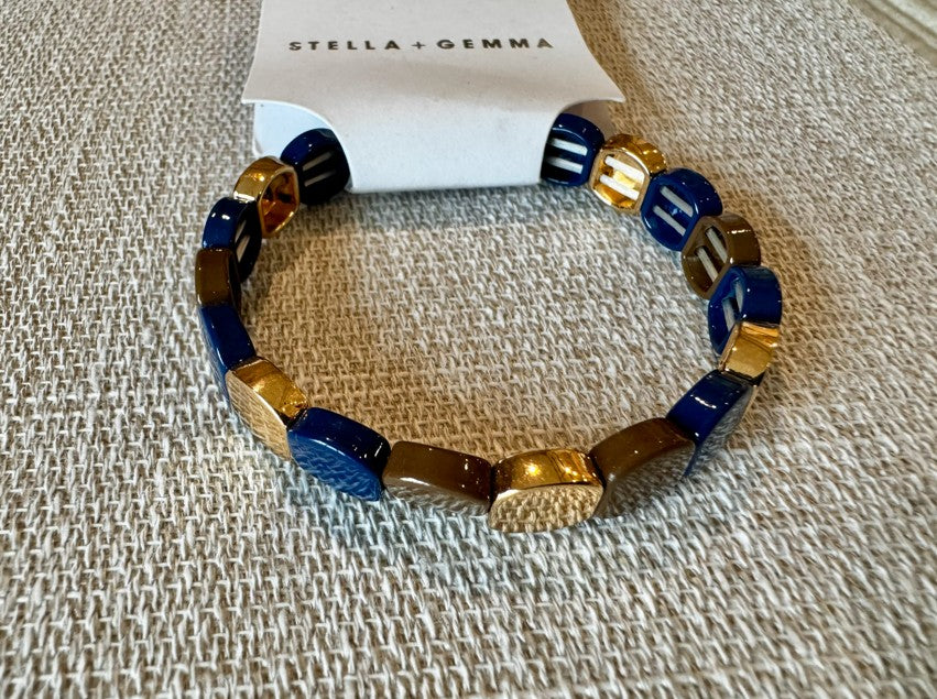 Enamel Button Bracelet