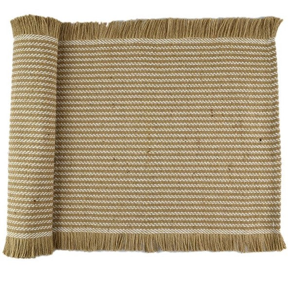 © Jai Cotton Jute Runner Taupe