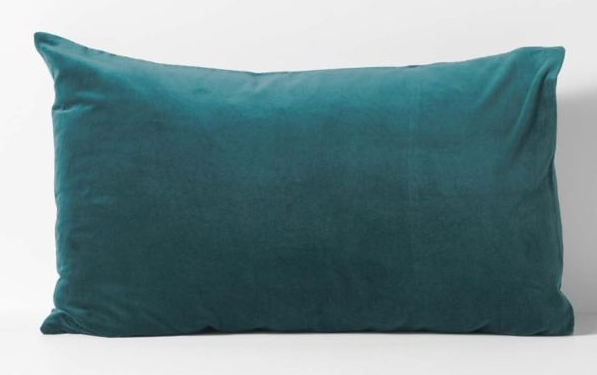 Velvet Pillowcase - Standard Size - Indian Teal