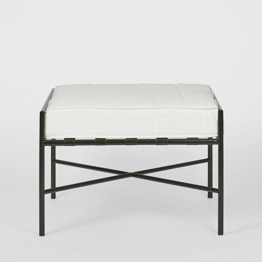 Black Iron Ottoman