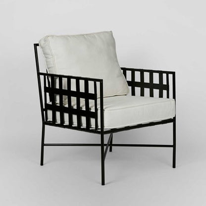 Black Iron Outdoor Armchair