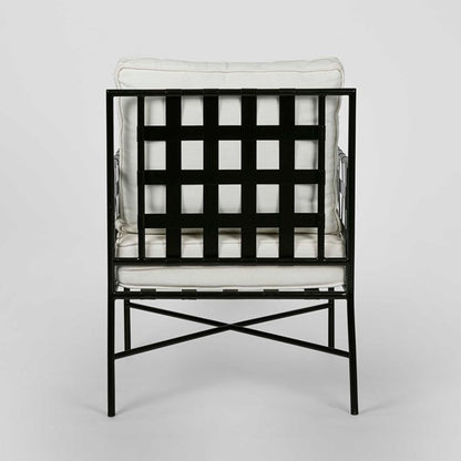 Black Iron Outdoor Armchair