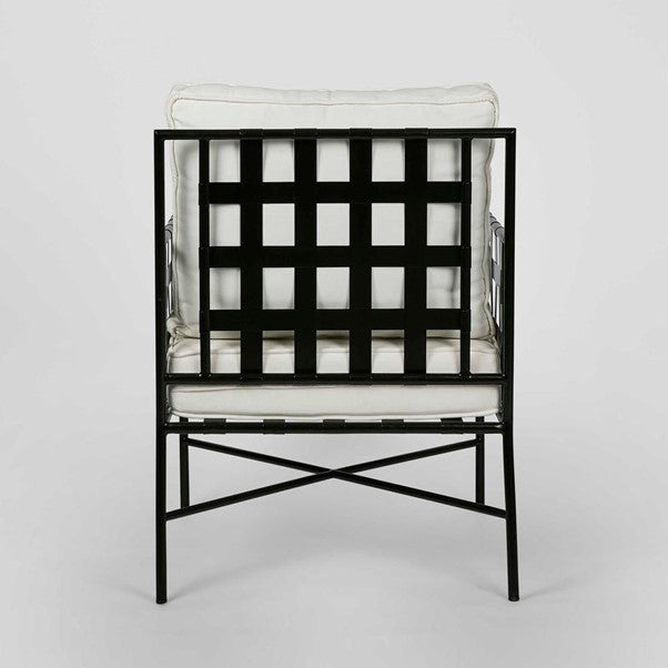 Black Iron Outdoor Armchair