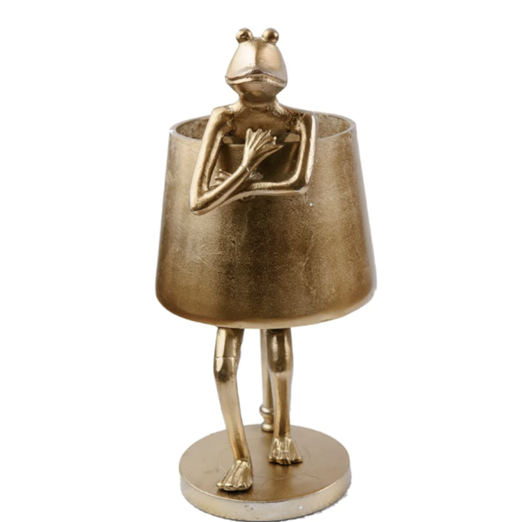 © Frog lamp bronze