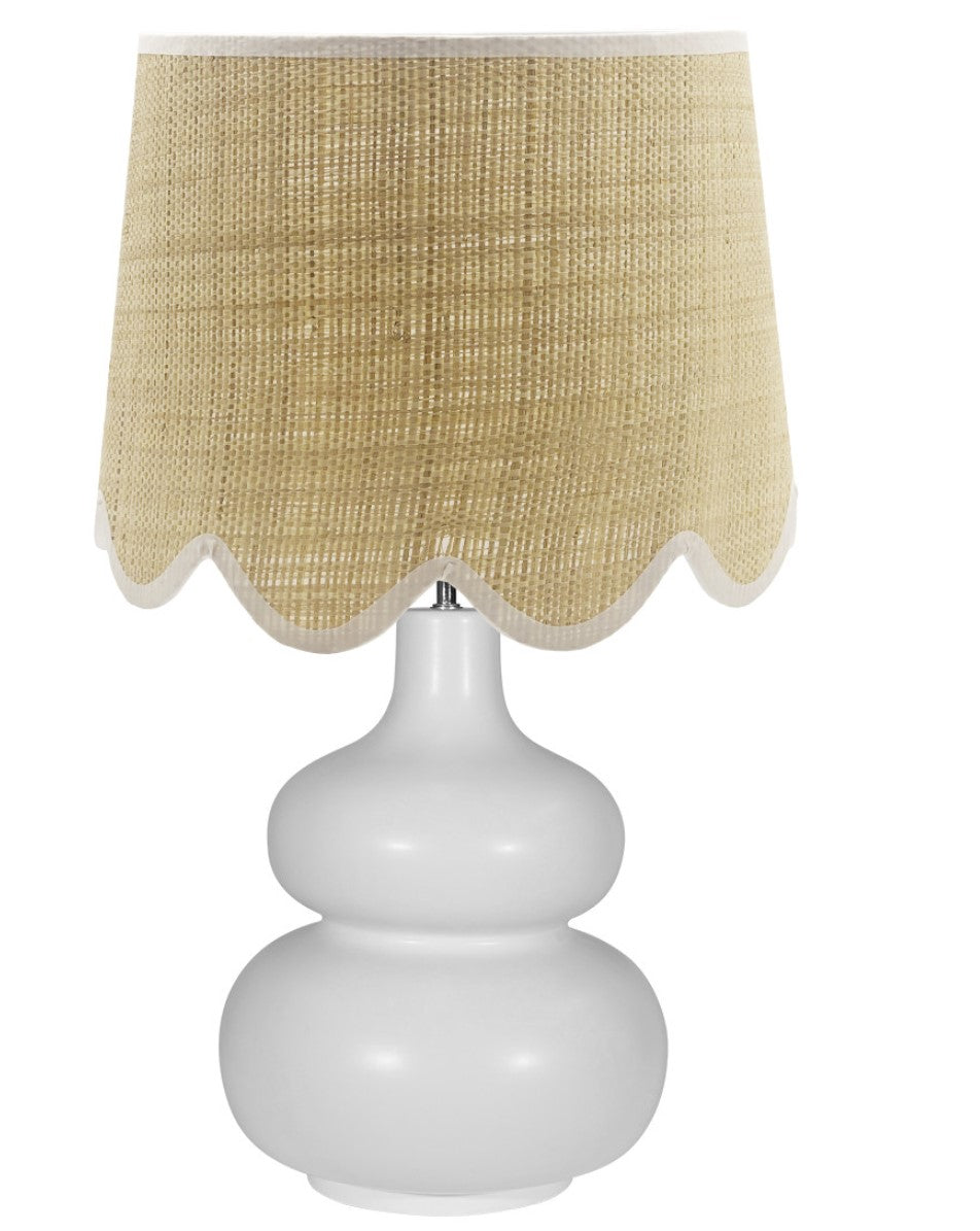 © Scallop lamp shade natural