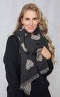 Reversable houndstooth scarf