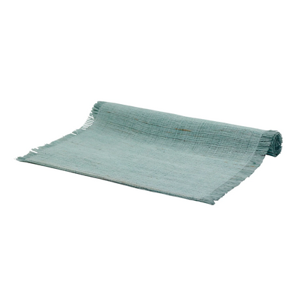 © Table runner linen aqua