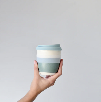 © Takeaway cup bluegum blue lid