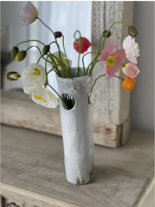 © Soma clay poppy vase